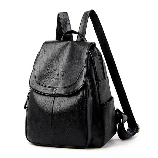 Barrel Kangaroo Women's Bag 2025 New genuine goods Women's Large Capacity Soft Leather Backpack Simple Fashion Travel Bag - PATOGAZ