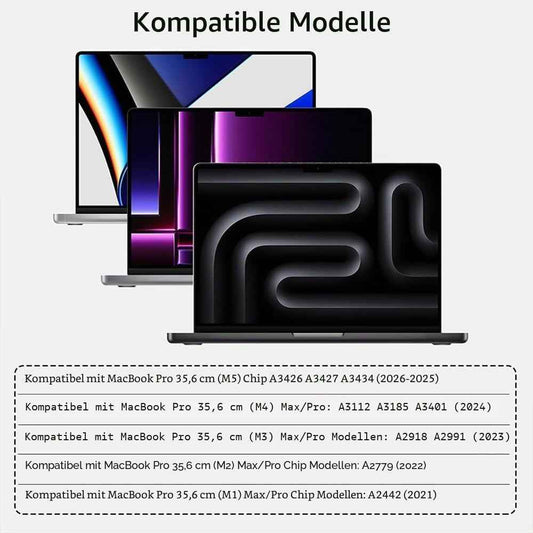 Film Protecteur d'Écran MacBook Pro 14" – Compatible M1 à M5 (2021–2026) – Dureté 5H Anti-Rayures