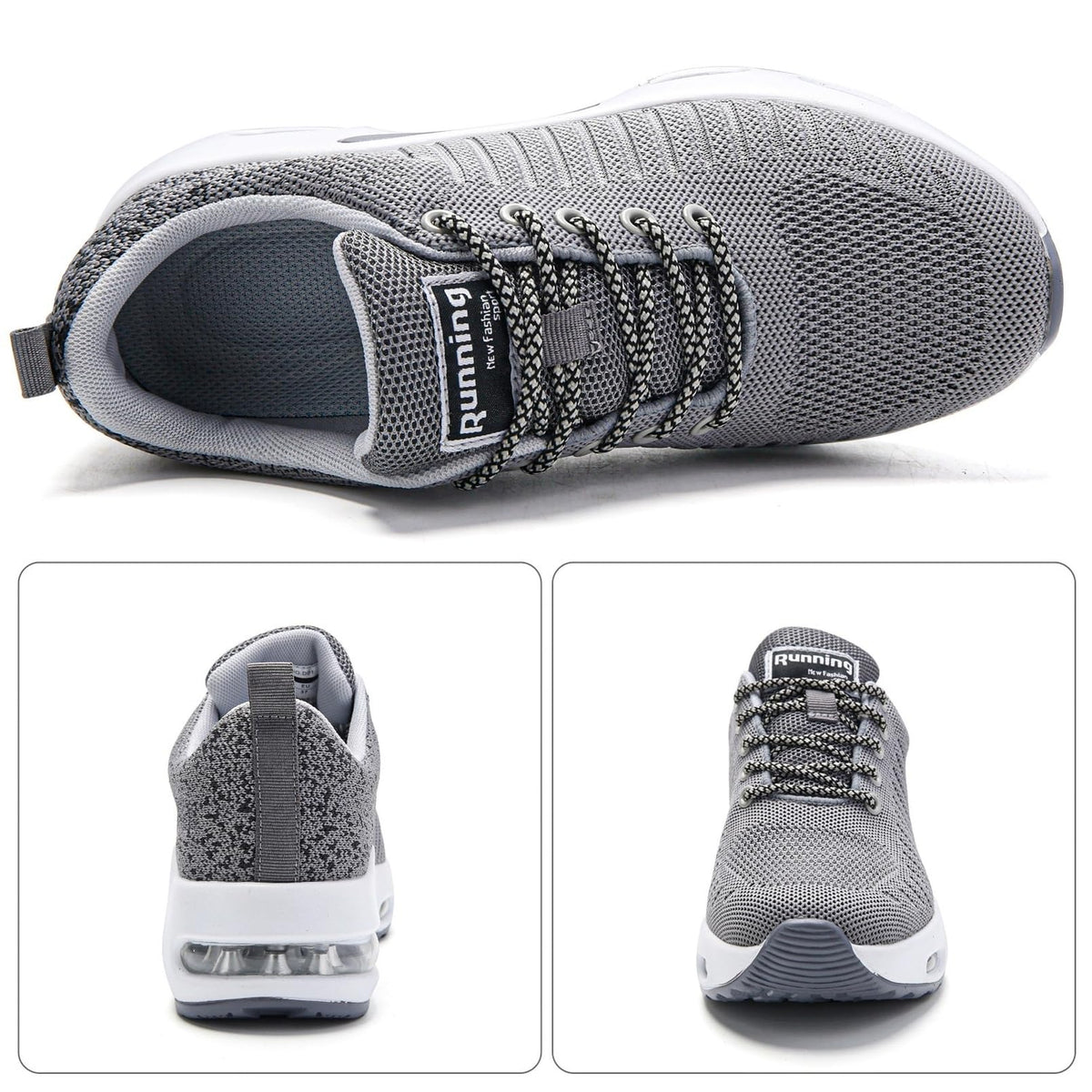 Myztra Femme Baskets Running Coussin Amortissant | Marche, Amortissantes, Légères, Respirantes, Antidérapantes, Confortables, Fitness, Gym, Jogging, Quotidien - PATOGAZ