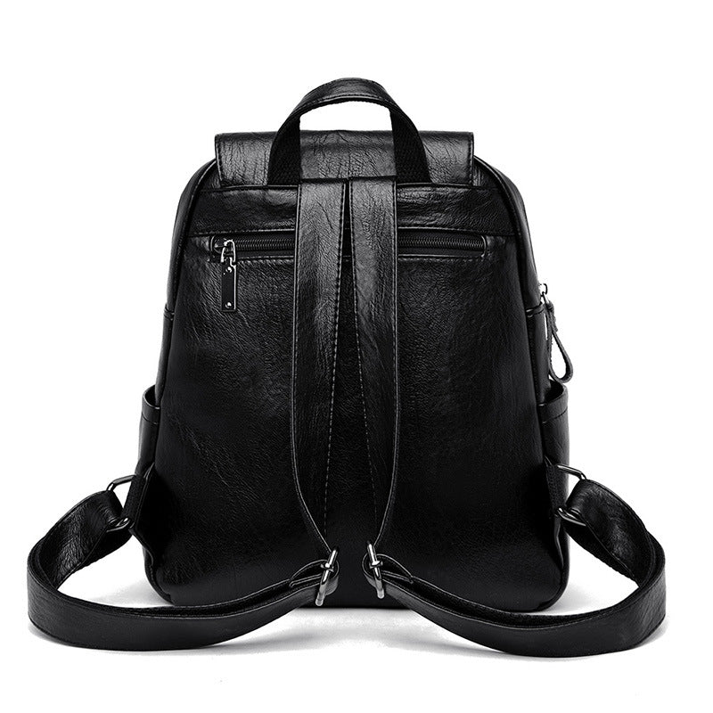 Barrel Kangaroo Women's Bag 2025 New genuine goods Women's Large Capacity Soft Leather Backpack Simple Fashion Travel Bag - PATOGAZ
