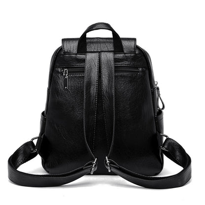 Barrel Kangaroo Women's Bag 2025 New genuine goods Women's Large Capacity Soft Leather Backpack Simple Fashion Travel Bag - PATOGAZ