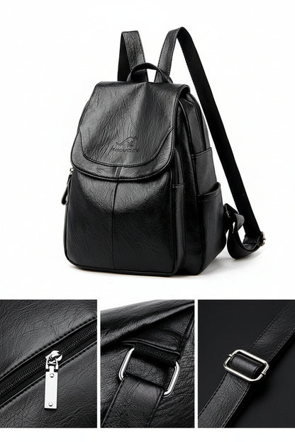 Barrel Kangaroo Women's Bag 2025 New genuine goods Women's Large Capacity Soft Leather Backpack Simple Fashion Travel Bag - PATOGAZ
