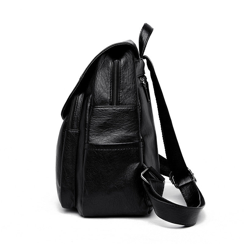 Barrel Kangaroo Women's Bag 2025 New genuine goods Women's Large Capacity Soft Leather Backpack Simple Fashion Travel Bag - PATOGAZ