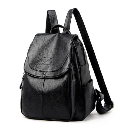 Barrel Kangaroo Women's Bag 2025 New genuine goods Women's Large Capacity Soft Leather Backpack Simple Fashion Travel Bag - PATOGAZ