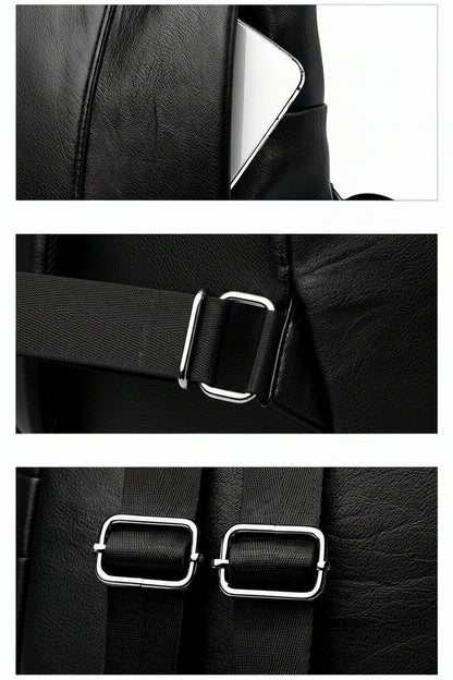 Backpack New Anti-theft Women's Backpack Korean Style Simple All-match Shoulder Bag Fashionable Elegant Student Backpack - PATOGAZ