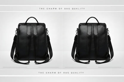 Backpack New Anti-theft Women's Backpack Korean Style Simple All-match Shoulder Bag Fashionable Elegant Student Backpack - PATOGAZ