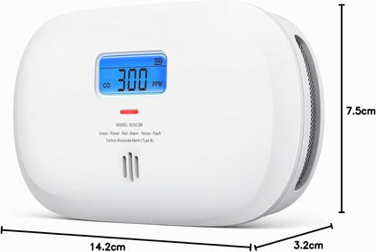 X-Sense XC0C-SR –    Détecteur de Monoxyde de Carbone Autonome Capteur Électrochimique 10 Ans - LCD