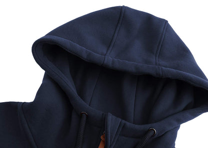 TrendiMax Sweat à Capuche Femmes avec Poches Manches Longues Manteau Femme Hiver Zippé Col Montant Hoodie Femme Chaude Douce Confortable - PATOGAZ