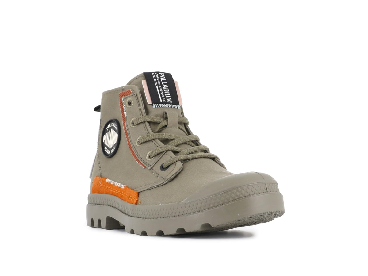 Palladium Pampa Underlayer — Boot Mid-Cut Femme Blanc