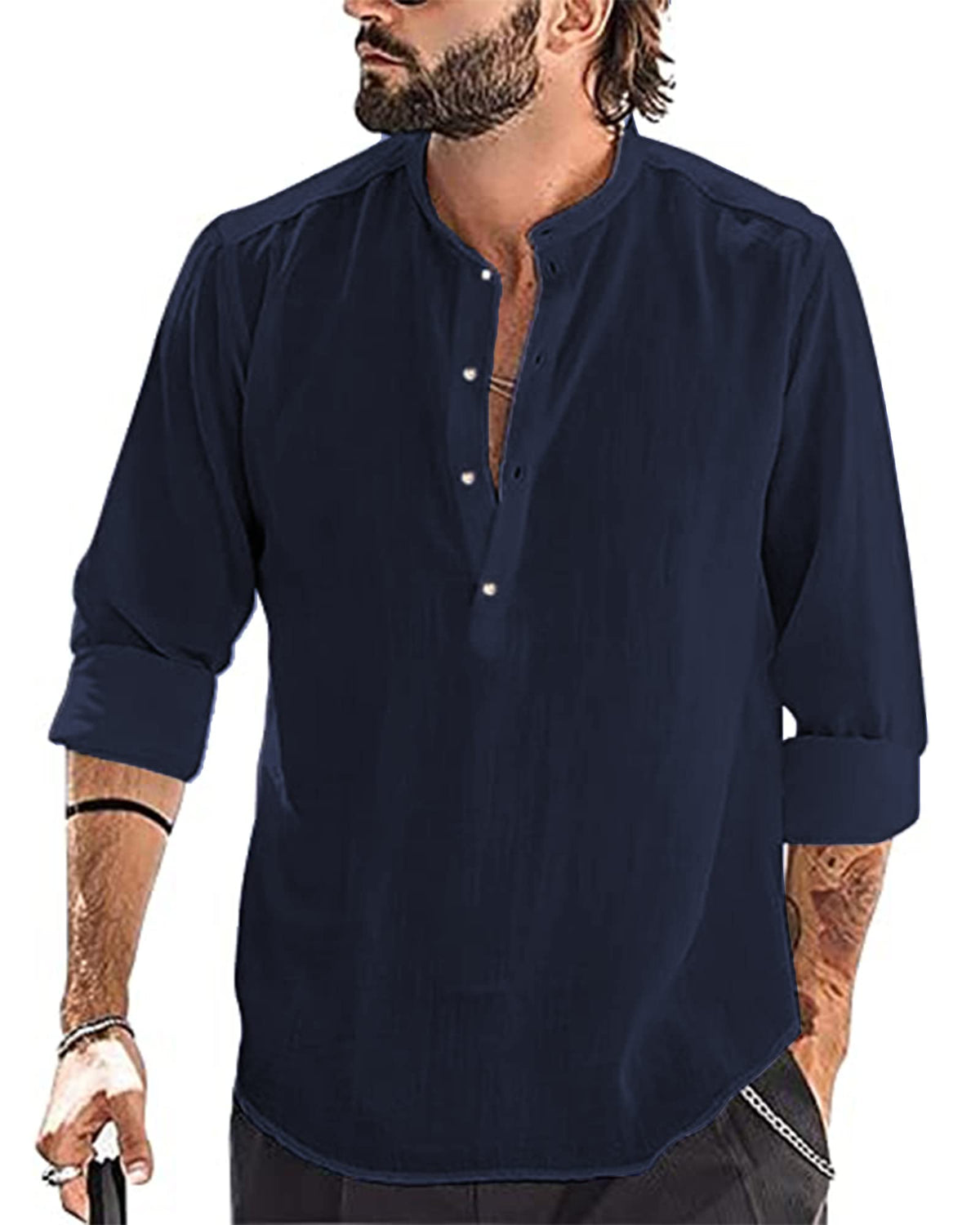 Chemise Lin classique YAOBAOLE