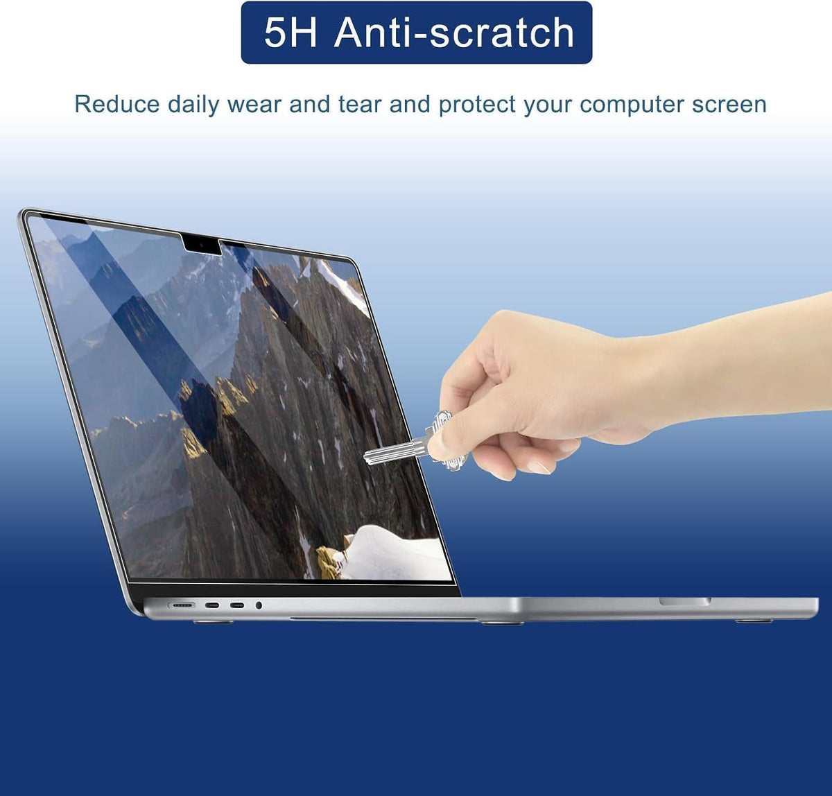 Pack 2 Films Protecteurs d'Écran MacBook Air 13,6" M5/M4/M3/M2 (2022-2026) – 5H Haute Définition Anti-Rayures