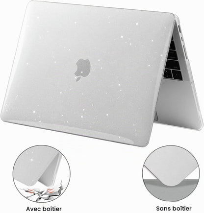 Coque MacBook Air 13,6" Crystal Clear — Compatible M2 / M3 / M4 / M5 (2022–2026)