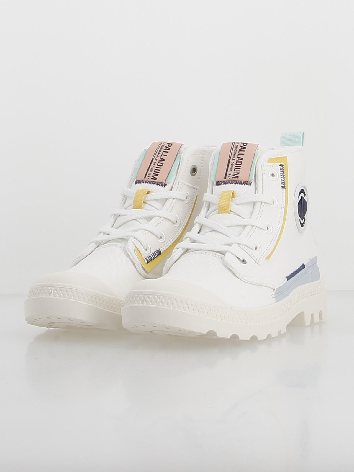 Palladium Pampa Underlayer — Boot Mid-Cut Femme Blanc