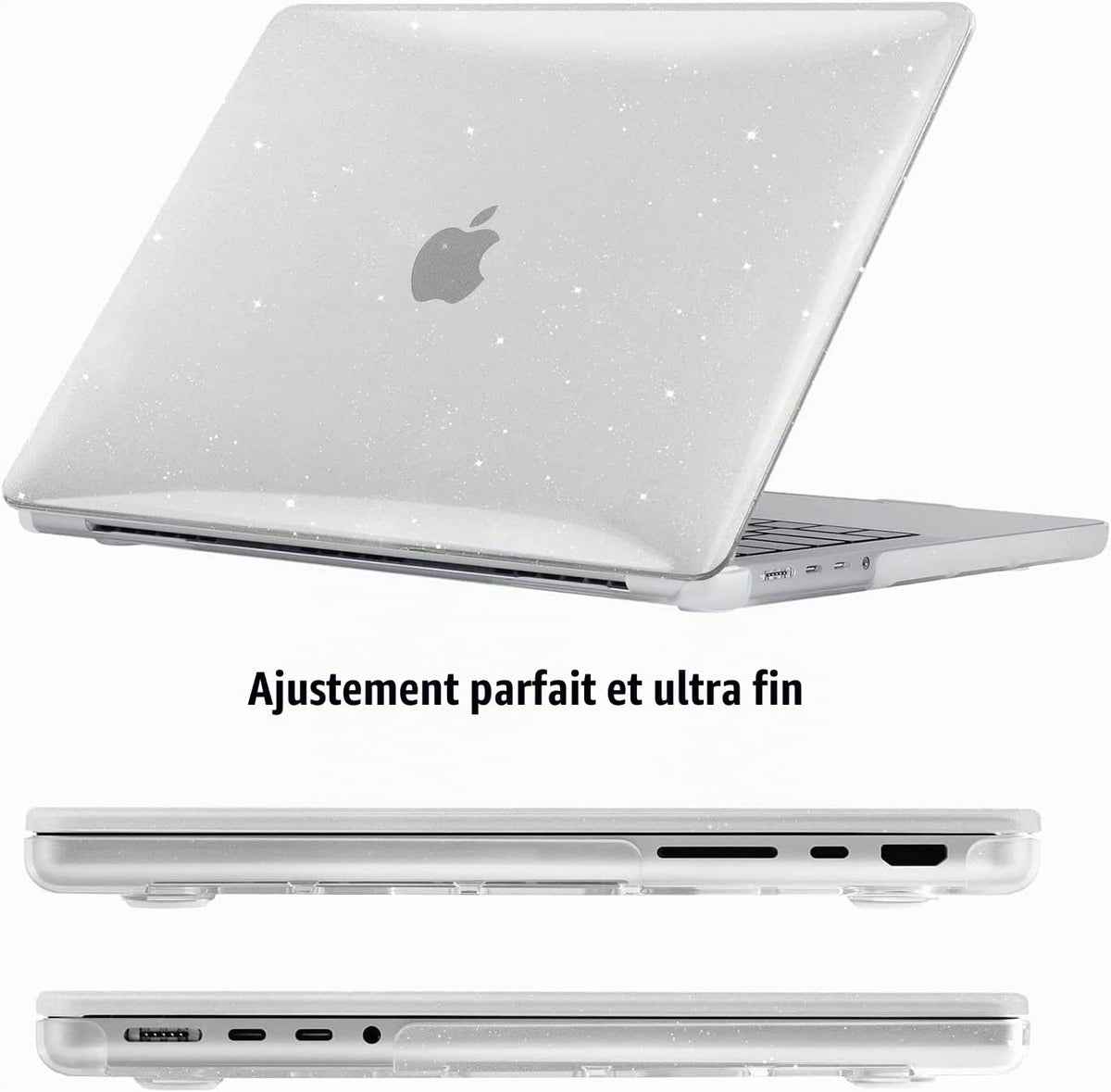 Coque MacBook Air 13,6" Crystal Clear — Compatible M2 / M3 / M4 / M5 (2022–2026)