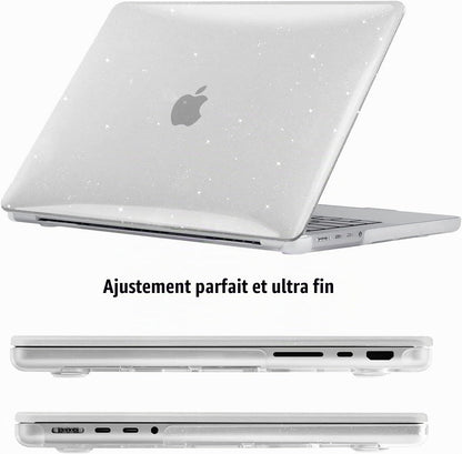 Coque MacBook Air 13,6" Crystal Clear — Compatible M2 / M3 / M4 / M5 (2022–2026)