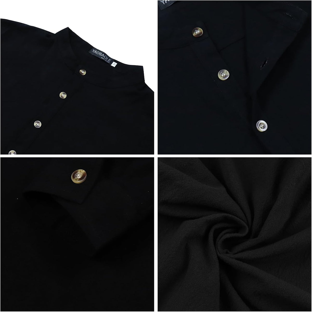 Chemise Lin classique YAOBAOLE