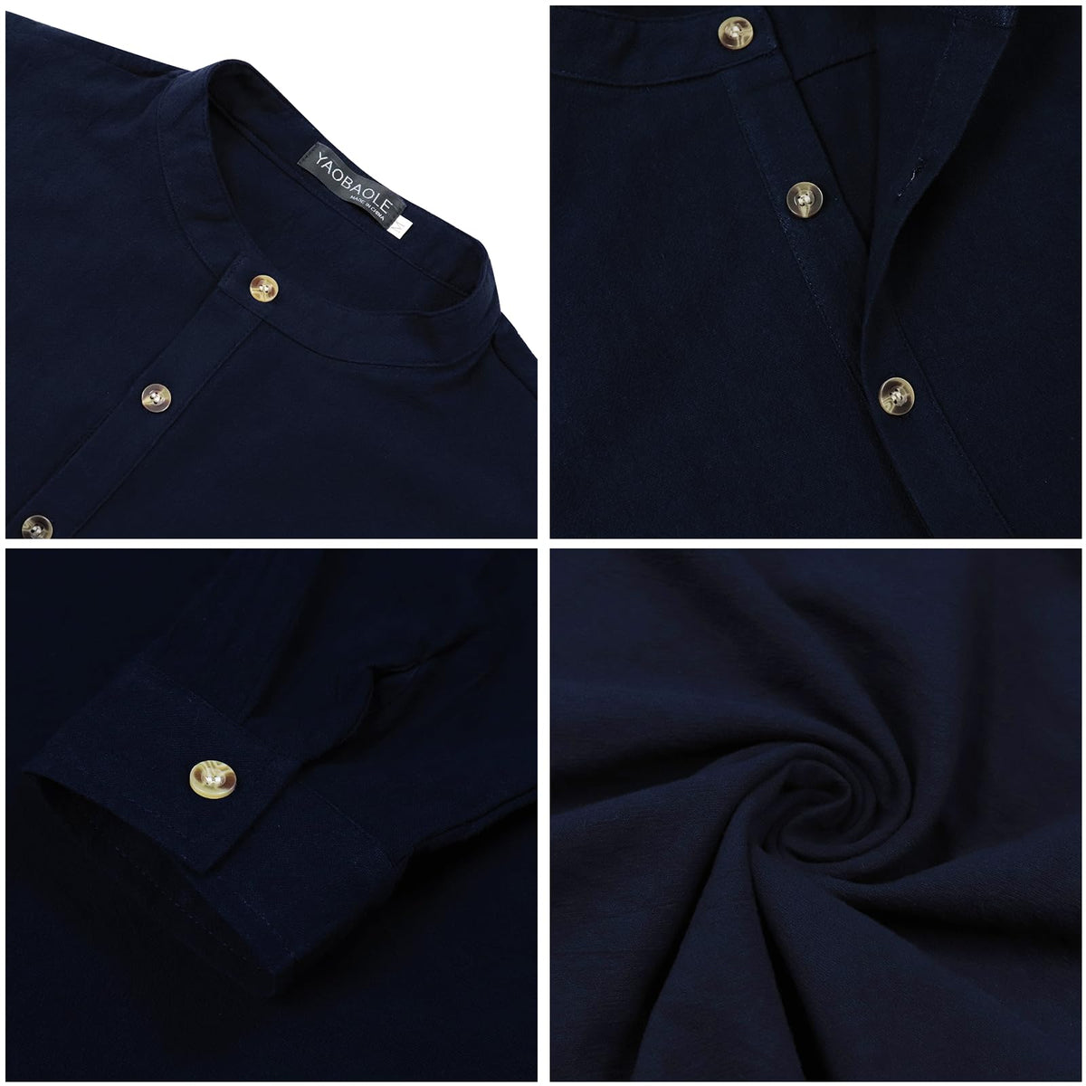 Chemise Lin classique YAOBAOLE
