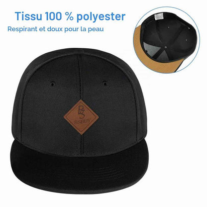 Casquette Snapback Homme Femme, Casquette de Baseball été Réglable, Coton Anti-Soleil Baseball Cap, Casquette Visiere Plate, Casquettes Sport Extérieur Sunhat Chapeau pour Grosses Têtes 56-61CM