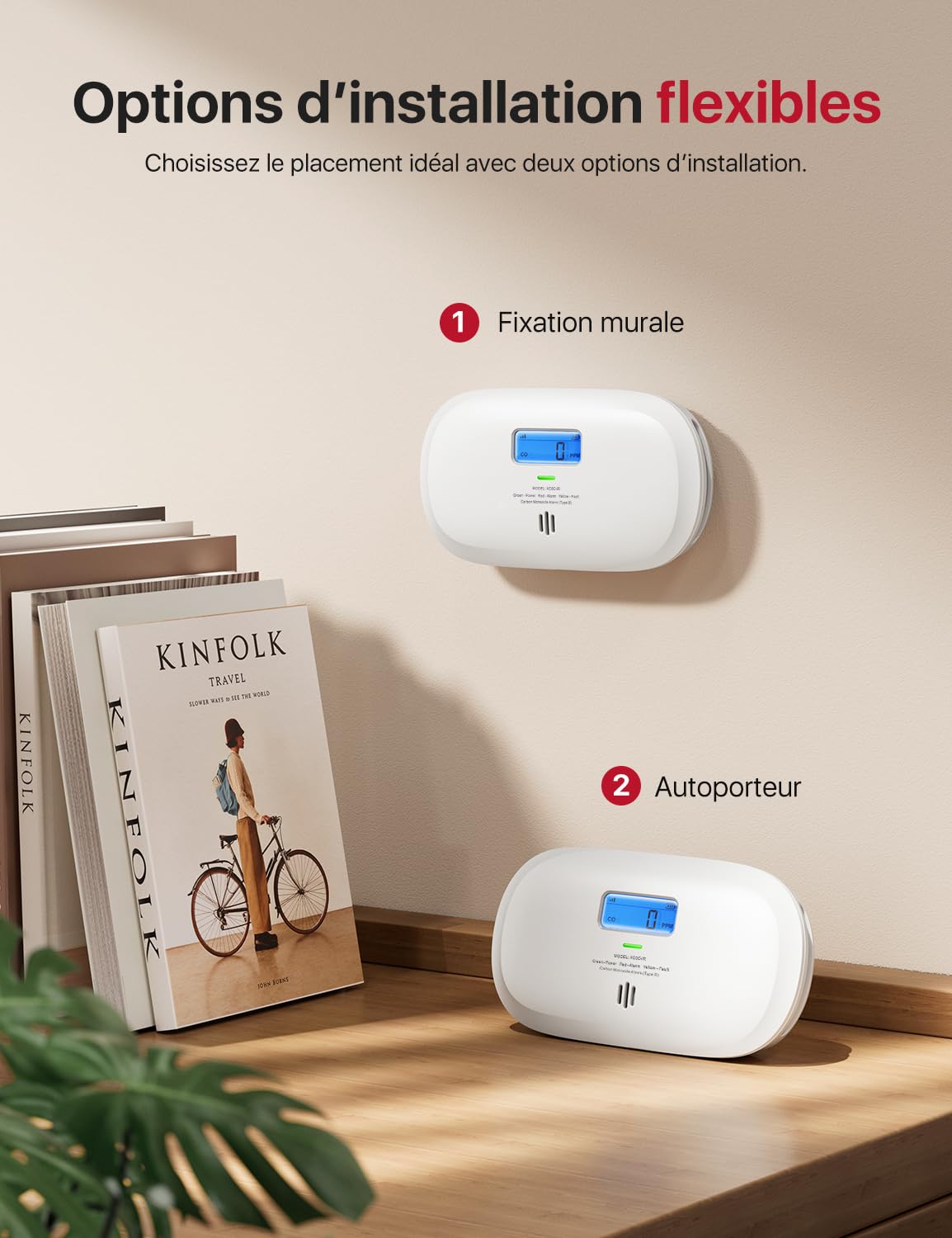X-Sense XC0C-SR –    Détecteur de Monoxyde de Carbone Autonome Capteur Électrochimique 10 Ans - LCD