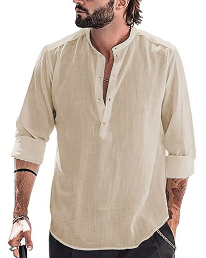 Chemise Lin classique YAOBAOLE