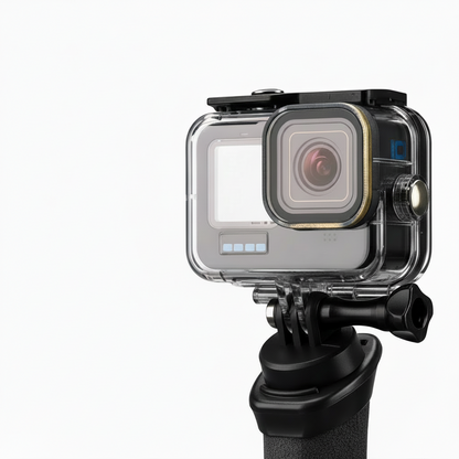 Poignée Flottante GoPro - Lammcou – Monopode Étanche avec Corde de Sécurité & Bracelet - Compatible Hero 13/12/11/10/9, Insta360, DJI