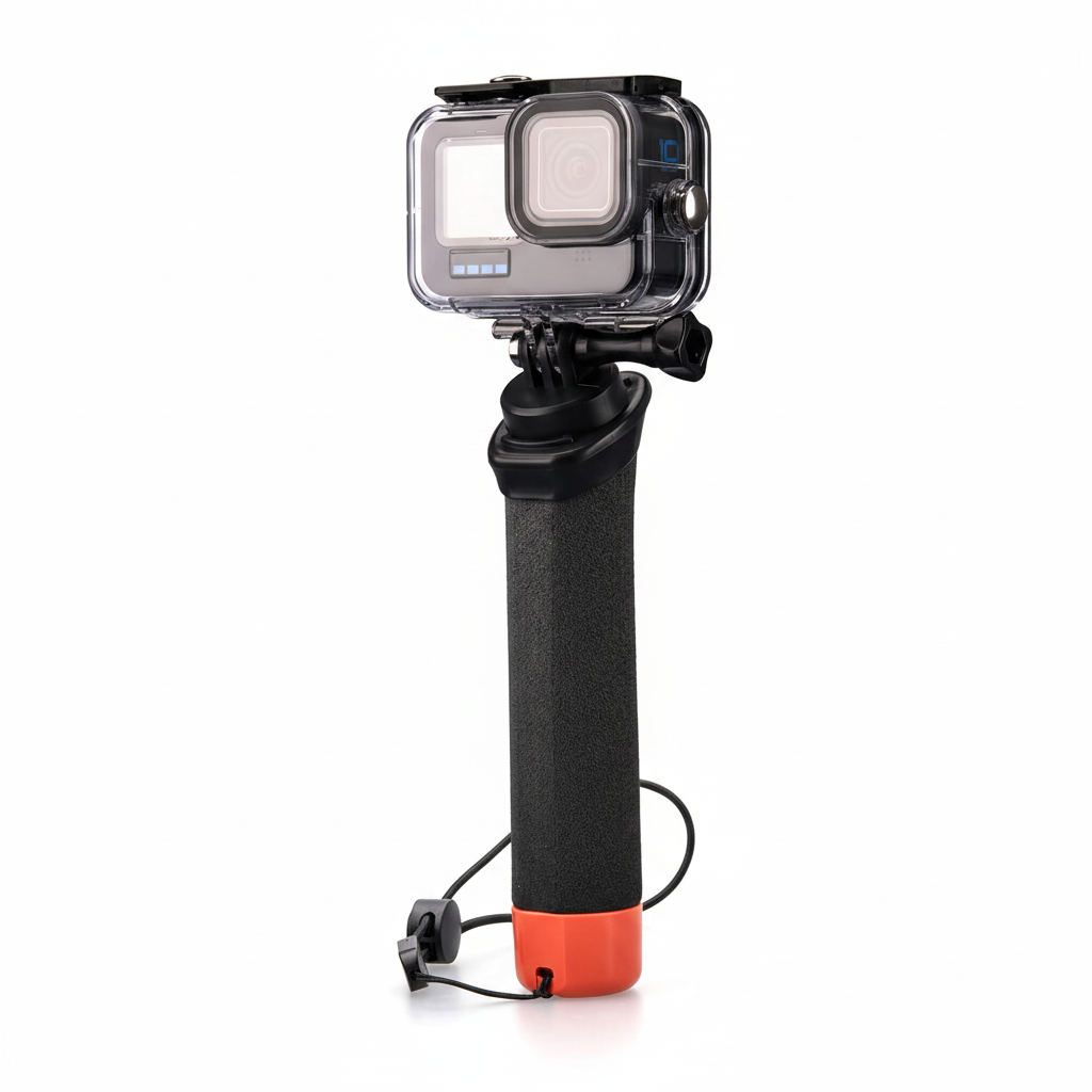 Poignée Flottante GoPro - Lammcou – Monopode Étanche avec Corde de Sécurité & Bracelet - Compatible Hero 13/12/11/10/9, Insta360, DJI