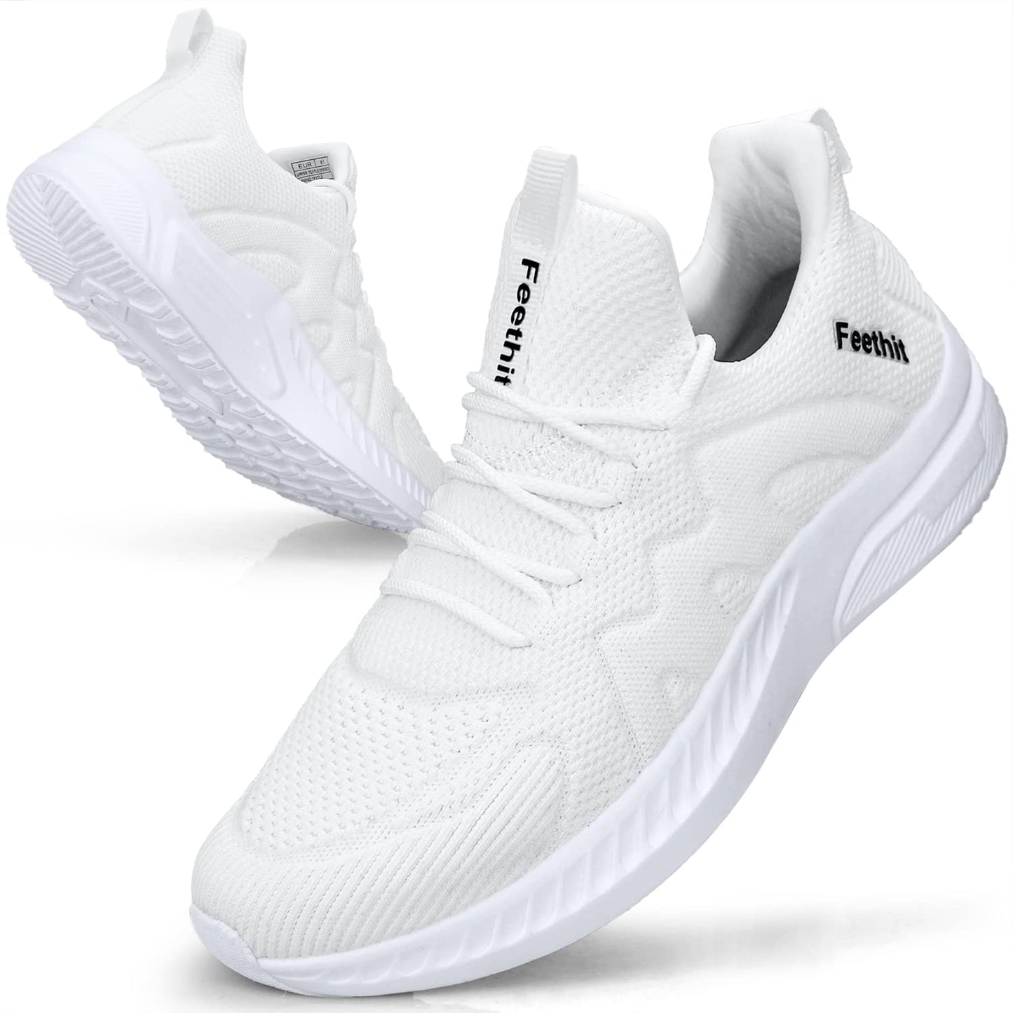Feethit Baskets et Chaussures de Sport Homme Tennis Running Marche Sneakers | Mesh respirant, intérieur doux, amorti EVA, semelle en caoutchouc antidérapante, lacets réglables, sport et quotidien - PATOGAZ