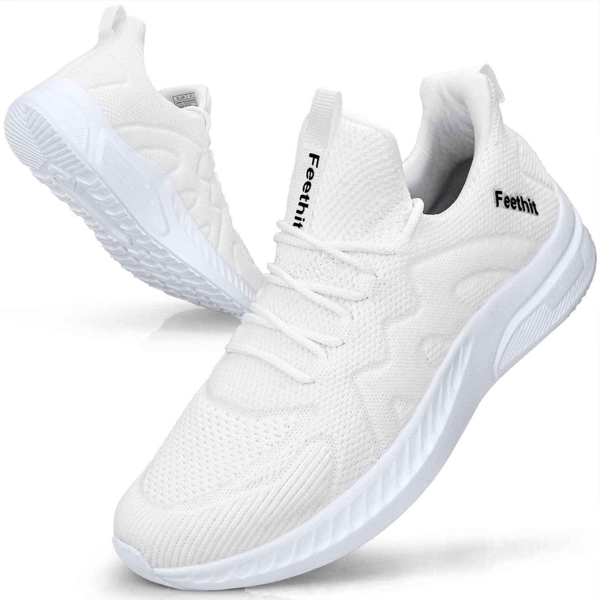 Feethit Baskets et Chaussures de Sport Homme Tennis Running Marche Sneakers | Mesh respirant, intérieur doux, amorti EVA, semelle en caoutchouc antidérapante, lacets réglables, sport et quotidien