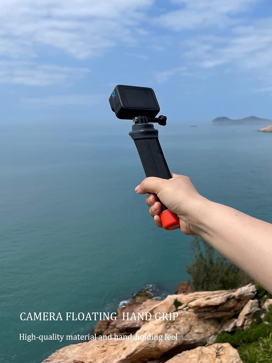 Poignée Flottante GoPro - Lammcou – Monopode Étanche avec Corde de Sécurité & Bracelet - Compatible Hero 13/12/11/10/9, Insta360, DJI