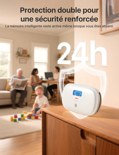 X-Sense XC0C-SR –    Détecteur de Monoxyde de Carbone Autonome Capteur Électrochimique 10 Ans - LCD