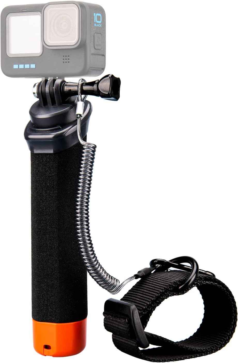 Lammcou Poignée Flottante, Go Pro étanche Handler pour plongée sous-Marine, Monopode avec Corde de sécurité et Bracelet, Floating Hand Grip pour Hero 13 12 11 10 9 Go3 X3 Accessoires | Monopode avec Corde de sécurité et Bracelet, Floating Hand Grip pour H