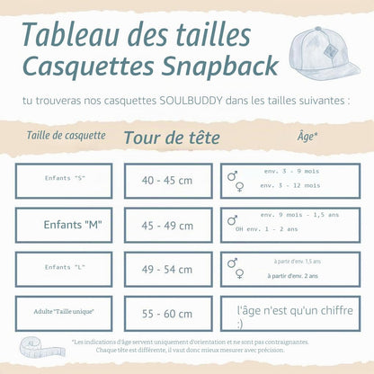 Soulbuddy Casquette Snapback pour Enfants - Unisexe Streetwear - Casquette de Baseball pour Enfants - Casquette élégante pour Le Vacances Unique - PATOGAZ