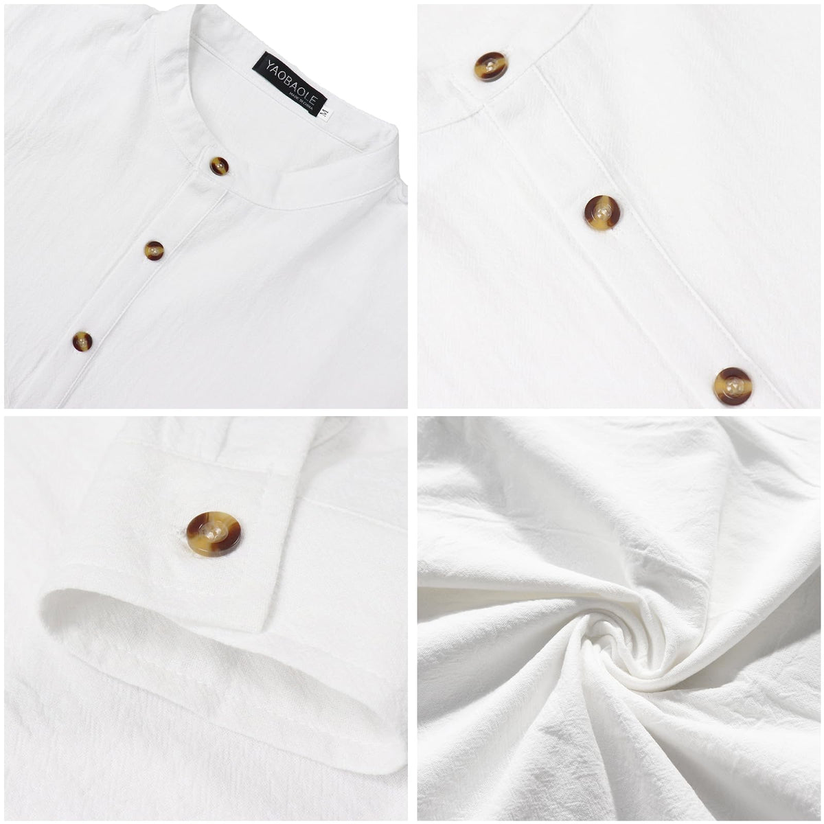 Chemise Lin classique YAOBAOLE
