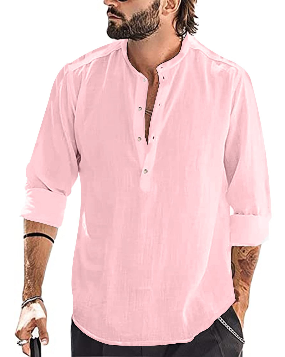 Chemise Lin classique YAOBAOLE