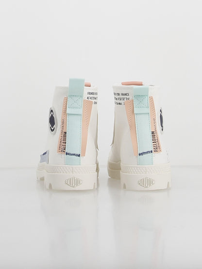 Palladium Pampa Underlayer — Boot Mid-Cut Femme Blanc