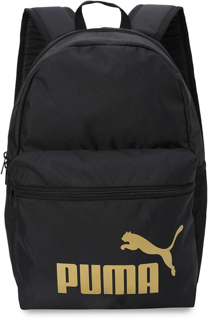 PUMA PUMA PHASE Backpack, Sacs à dos classiques Unisexe, PUMA Black-Gold-No.1 Logo, OSFA - 091164 - PATOGAZ