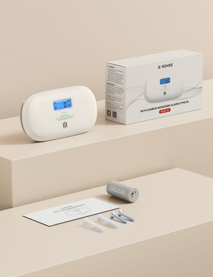 X-Sense XC0C-SR –    Détecteur de Monoxyde de Carbone Autonome Capteur Électrochimique 10 Ans - LCD
