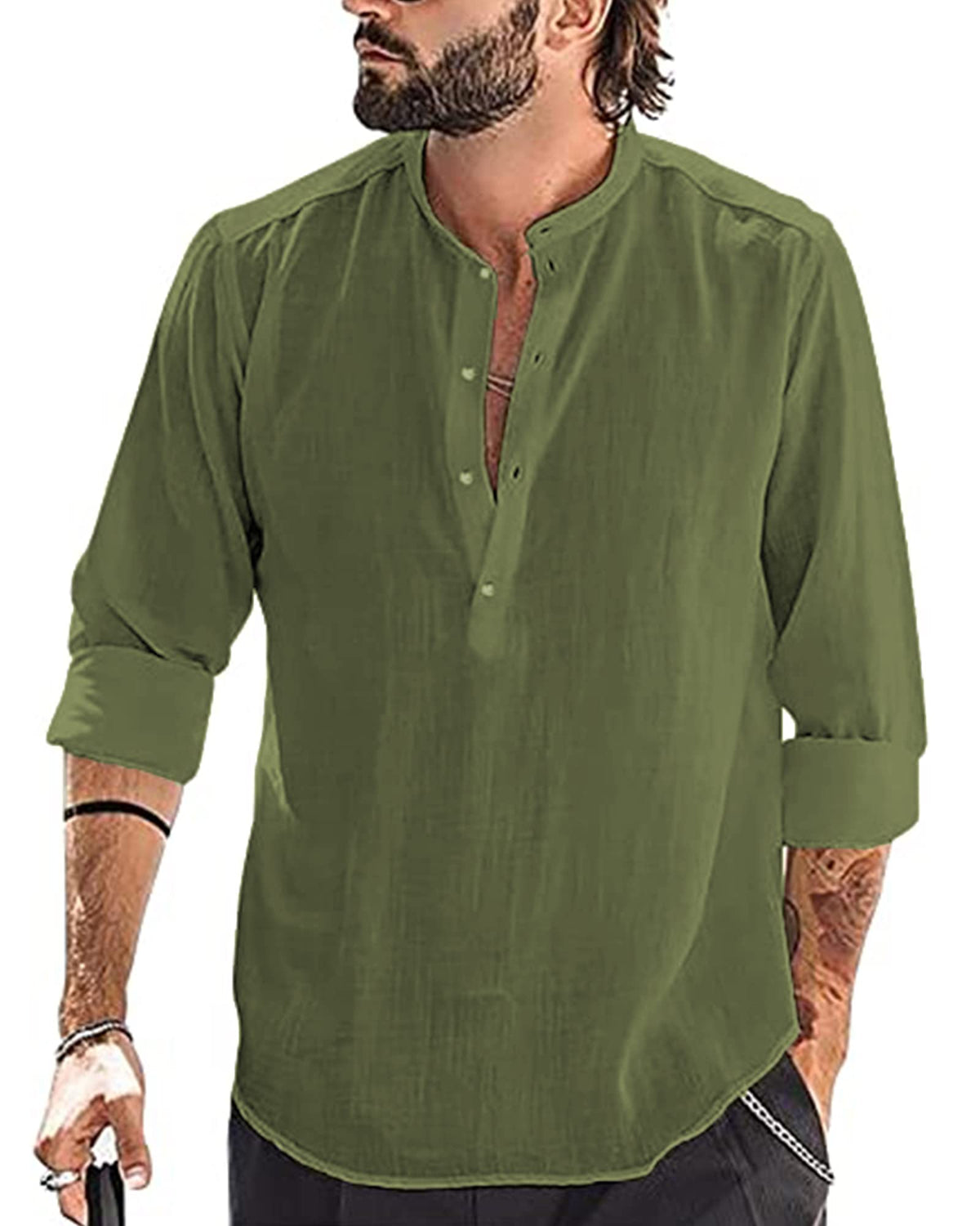 Chemise Lin classique YAOBAOLE