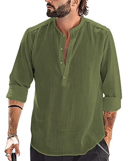 Chemise Lin classique YAOBAOLE