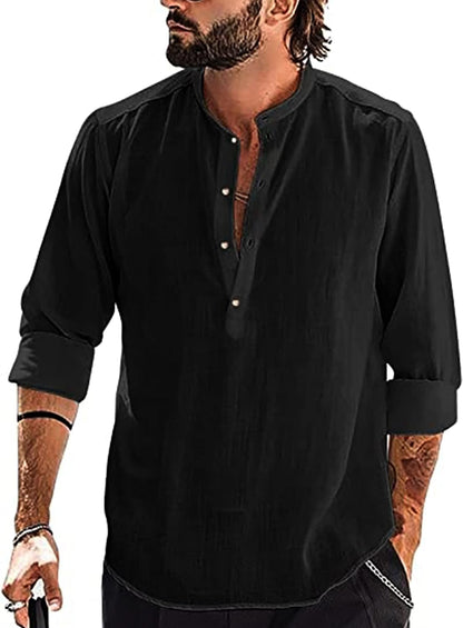 Chemise Lin classique YAOBAOLE