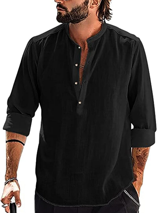 Chemise Lin classique YAOBAOLE