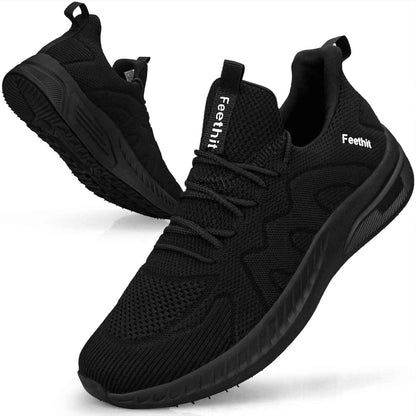 Feethit Baskets et Chaussures de Sport Homme Tennis Running Marche Sneakers | Mesh respirant, intérieur doux, amorti EVA, semelle en caoutchouc antidérapante, lacets réglables, sport et quotidien