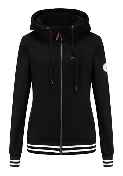 TrendiMax Sweat à Capuche Femmes avec Poches Manches Longues Manteau Femme Hiver Zippé Col Montant Hoodie Femme Chaude Douce Confortable - PATOGAZ
