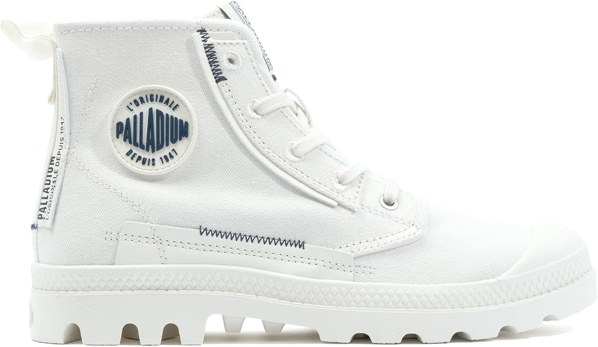 Palladium Pampa Underlayer — Boot Mid-Cut Femme Blanc