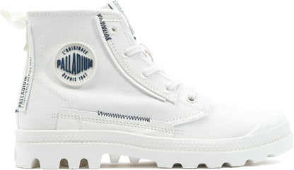 Palladium Pampa Underlayer — Boot Mid-Cut Femme Blanc