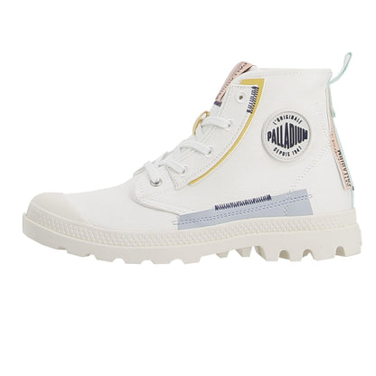 Palladium Pampa Underlayer — Boot Mid-Cut Femme Blanc
