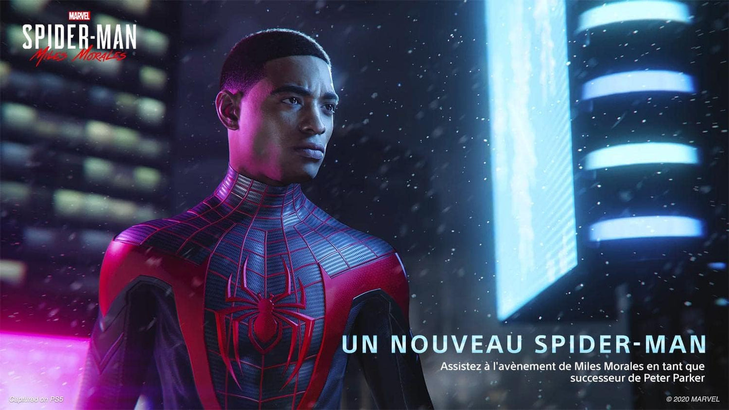 Sony, Marvel's Spider-Man : Miles Morales PS5, Jeu d'Action, Édition Standard, Version Physique avec CD, En Français, 1 joueur, PEGI 16, Pour PlayStation 5 - PATOGAZ