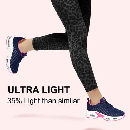 Myztra Femme Baskets Running Coussin Amortissant | Marche, Amortissantes, Légères, Respirantes, Antidérapantes, Confortables, Fitness, Gym, Jogging, Quotidien