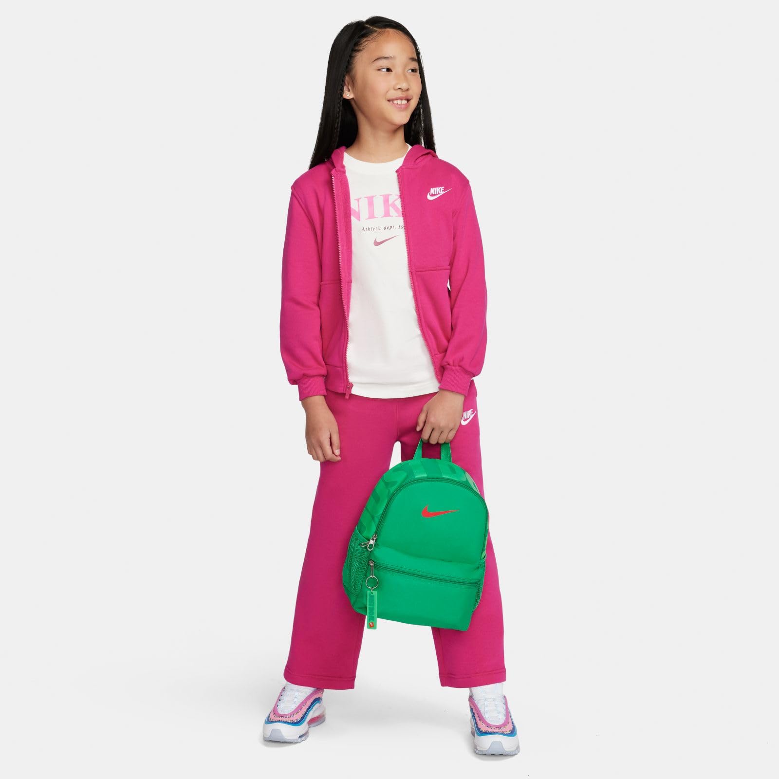 Nike_Y NK BRSLA JDI MINI , Mixte enfant, Noir/Blanc, Taille unique - PATOGAZ
