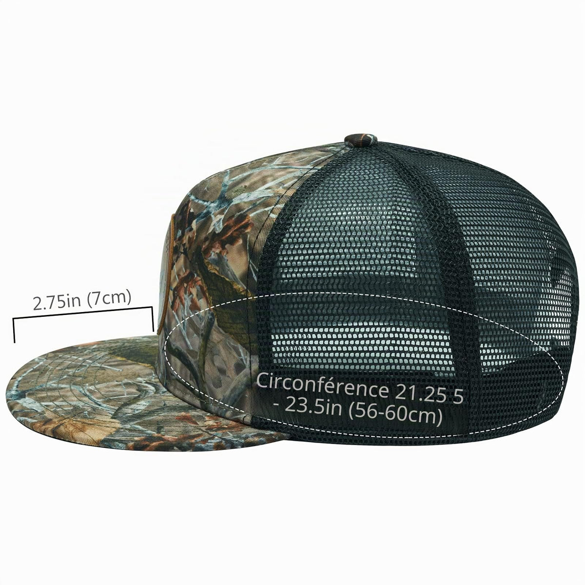 Bassdash Casquette de Camionneur à Bord Plat réglable Snapback Chapeau Maille Dos pour Hommes Femmes pêche Chasse - PATOGAZ